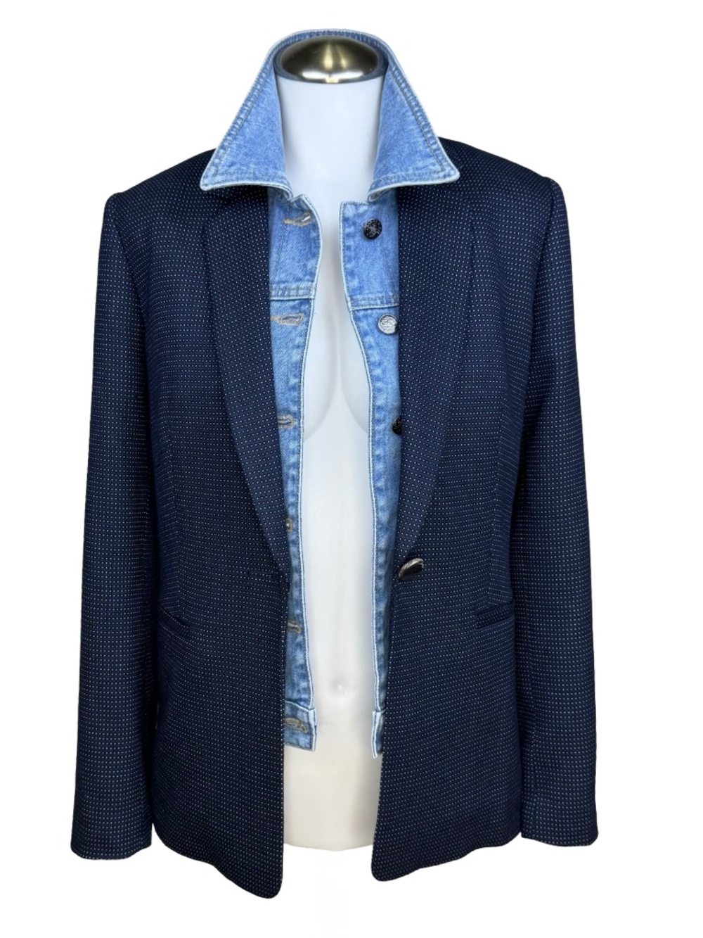 Blue Blazer Modified for VERONICA BEARD & Brunne Dickey Inserts Size 0